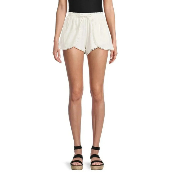 No Boundaries NB Knit Tulip Short size M 7-9 Winter White - Picture 1 of 2